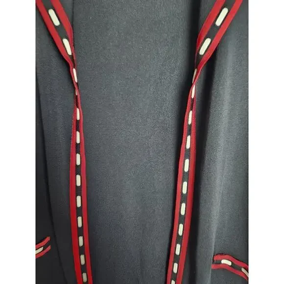 VTG Misook Open Front Cardigan sz L faux pockets office Professional Careerwear - Picture 2 of 8